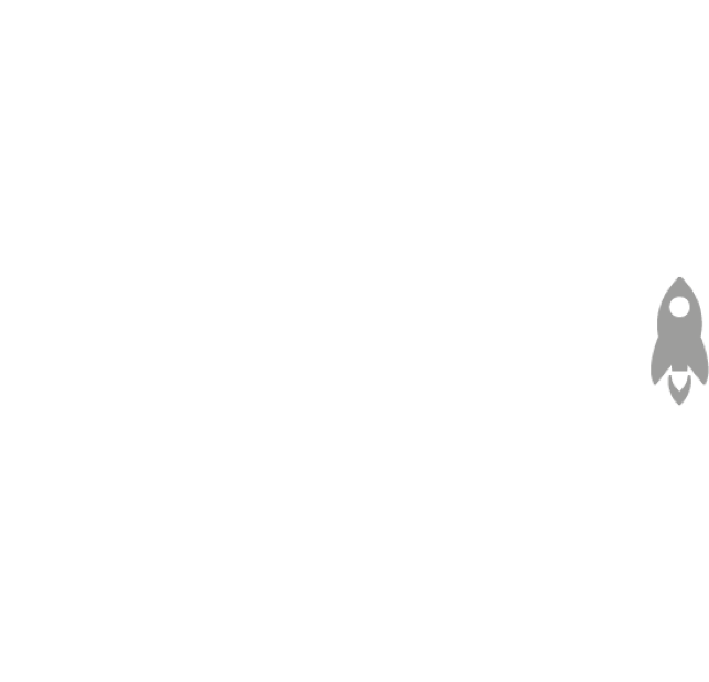 Eine im Kreis fliegende Rakete, welche darauf hinweist, dass Spatial Design nicht Space Design ist. 