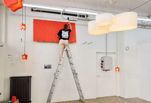 Bilder während des Gestaltungprozesses, Ausstellungsplanung